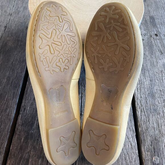 Born Yellow Leather Slip On Flats Size 8M EUC - Picture 6 of 7
